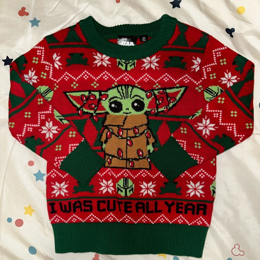 Baby Yoda Christmas sweater